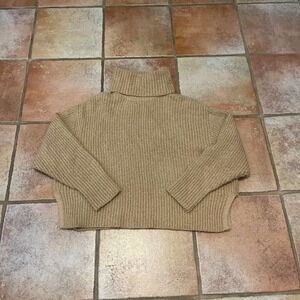 Zara oversized slit sides turtleneck sweater small